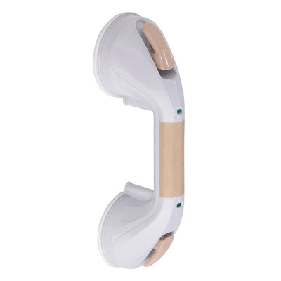 DRIVE MEDICAL - Suction Cup Grab Bar, 12", White and Beige - Relaxacare