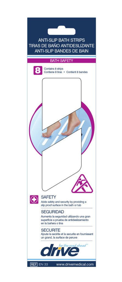 DRIVE MEDICAL - Tub and Stair Safety Treads, Pack of 8 - Relaxacare
