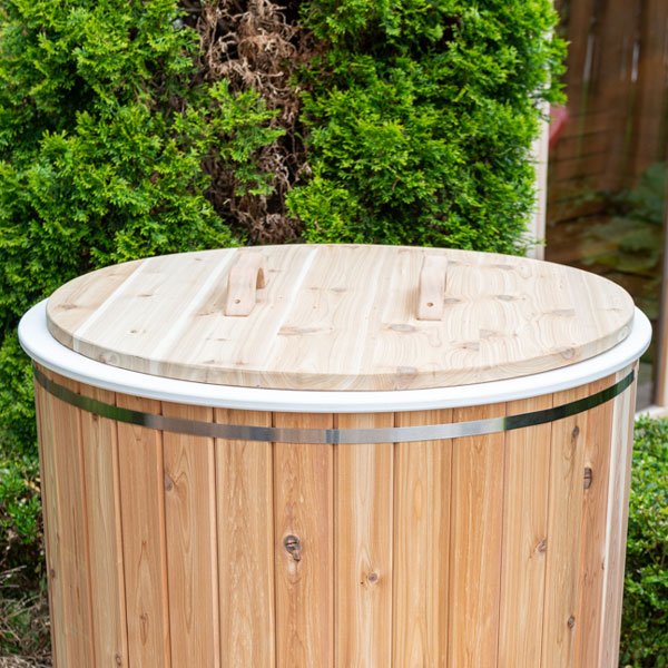 DUNDALK LEISURECRAFT 36" KNOTTY RED CEDAR LID FOR BALTIC PLUNGE TUB - Relaxacare