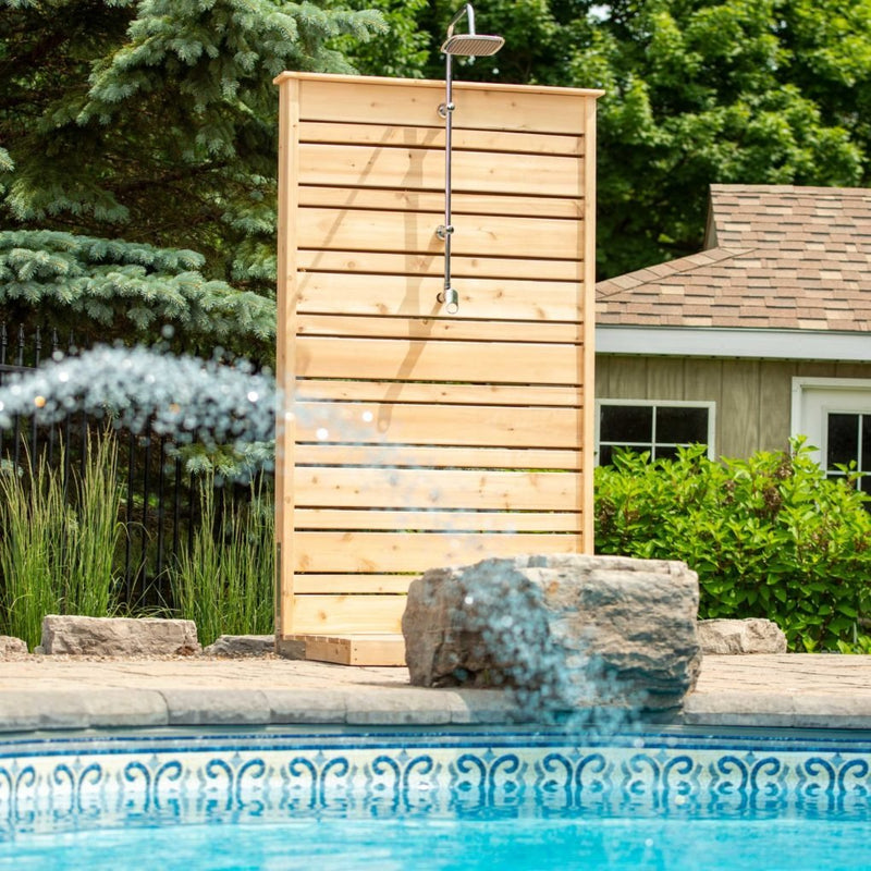 Dundalk LeisureCraft - Canadian Timber Savannah Outdoor Standing Shower - Relaxacare