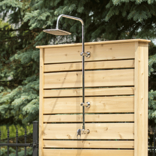 Dundalk LeisureCraft - Canadian Timber Savannah Outdoor Standing Shower - Relaxacare
