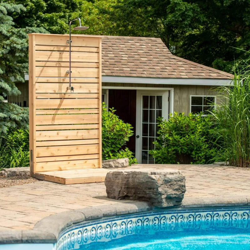 Dundalk LeisureCraft - Canadian Timber Savannah Outdoor Standing Shower - Relaxacare