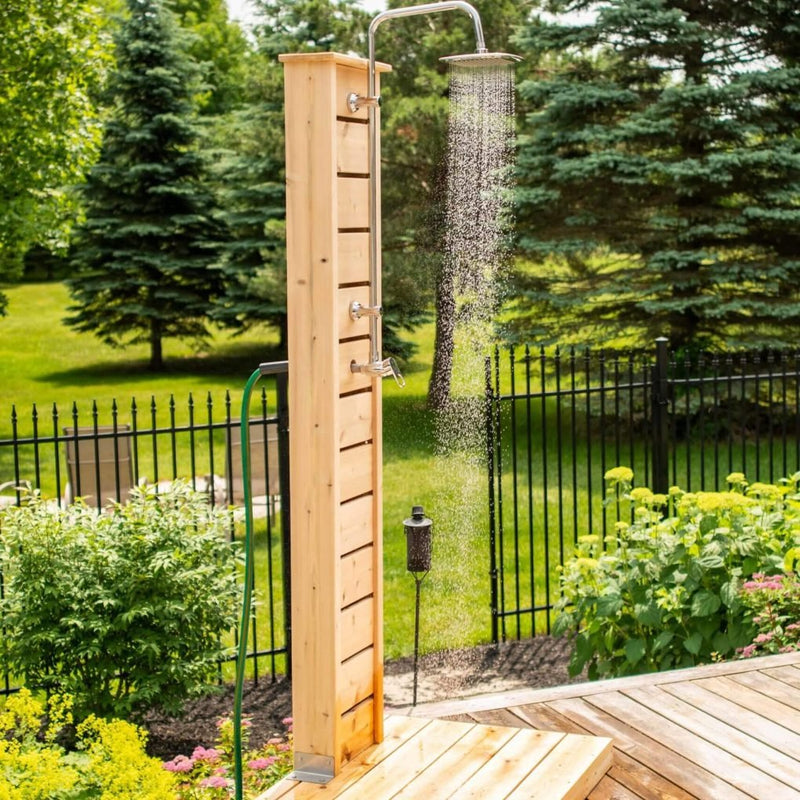 Dundalk LeisureCraft - Canadian Timber Sierra Pillar Outdoor Shower - Relaxacare