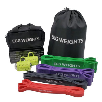 Egg Weights - Latex Resistance Bands + 3.0 lb Set "Cardio Max" (USA ONLY) - Relaxacare