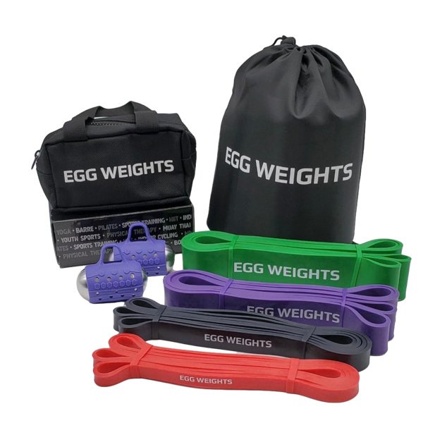 Egg Weights - Latex Resistance Bands + 3.0 lb Set "Cardio Max" (USA ONLY) - Relaxacare