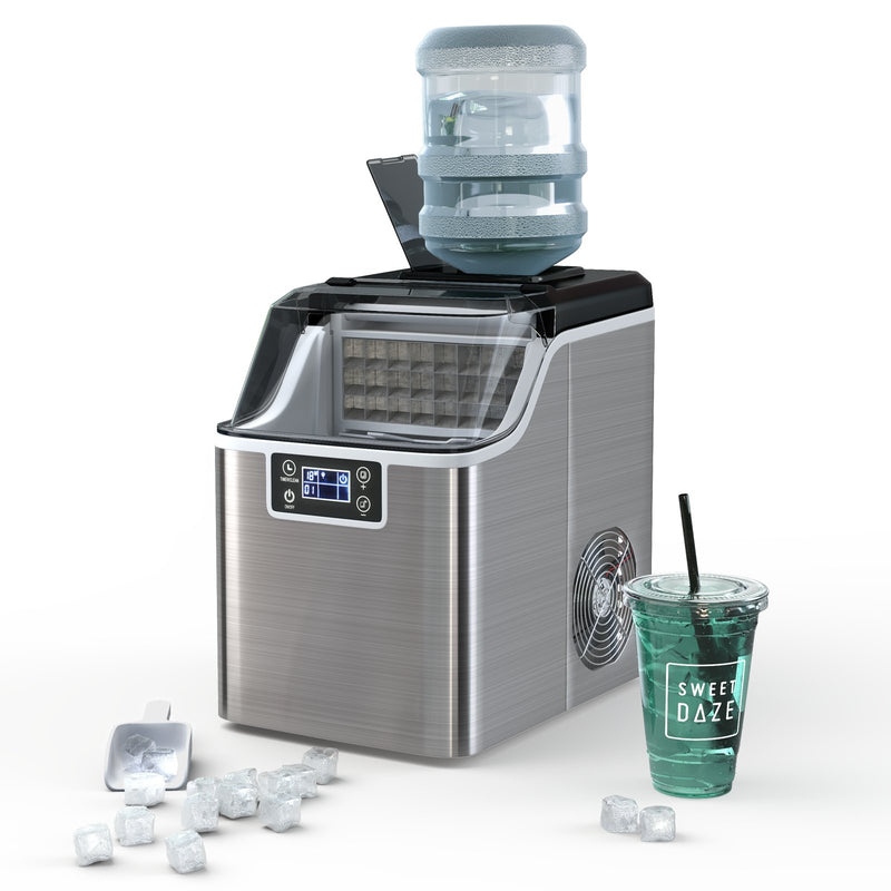 Electric Countertop Ice Maker with Ice Scoop and Basket - Relaxacare