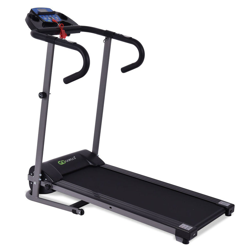 Electric Foldable Treadmill with LCD Display and Heart Rate Sensor - Relaxacare