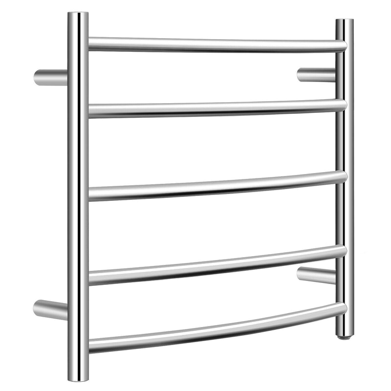 Electric Heated Towel Warmer Wall Mount Drying Rack 304 Stainless Steel - Relaxacare