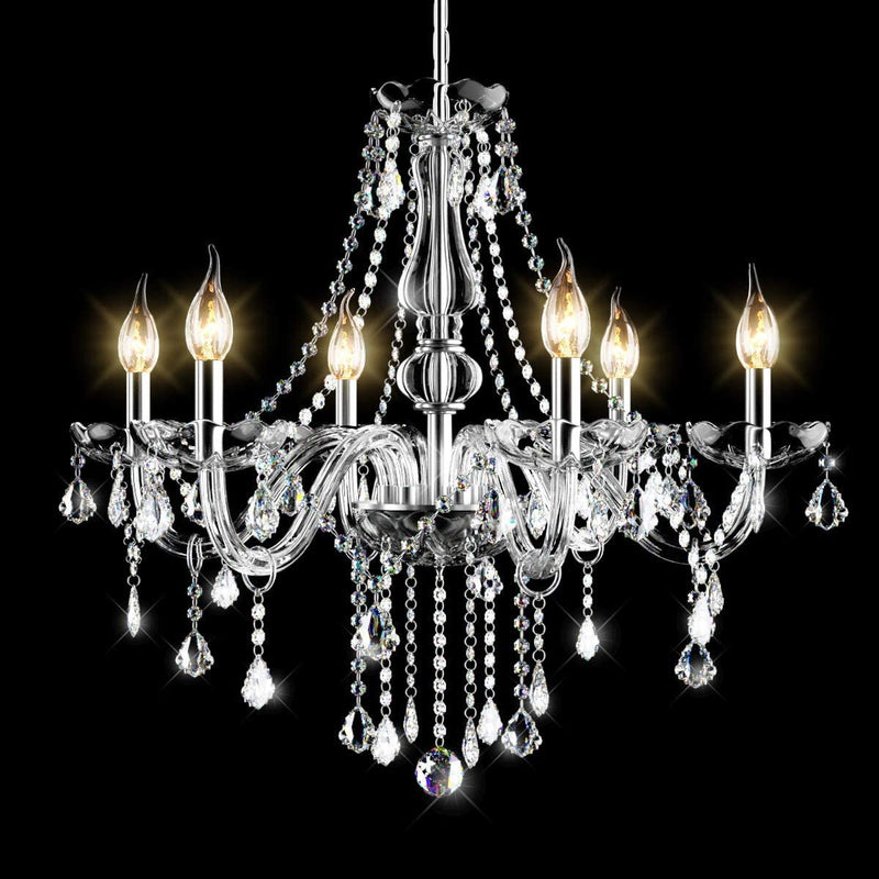 Elegant Crystal Chandelier Ceiling Light - Relaxacare