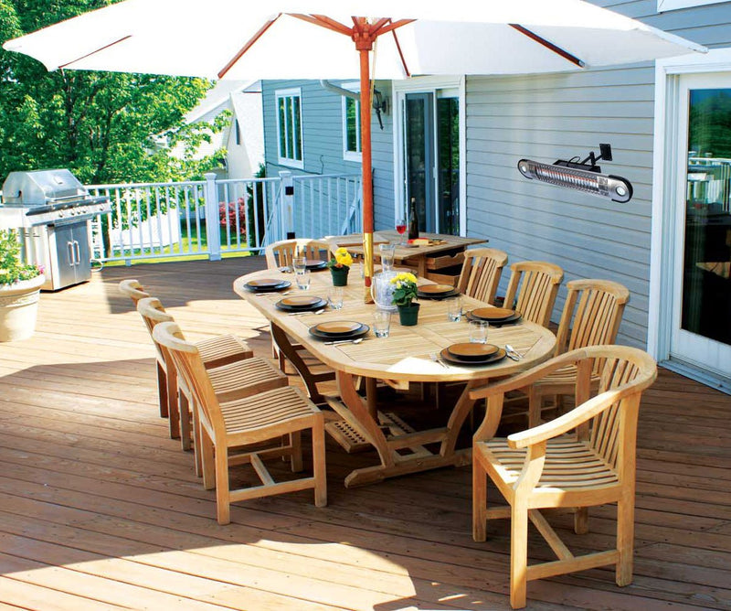 EnerG+ Infrared Electric Outdoor Heater - Wall Mounted With LED & Remote - HEA-21533 - Relaxacare