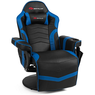 Ergonomic High Back Massage Gaming Chair Gaming Recliner with Pillow - Relaxacare