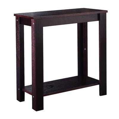 Espresso Wooden Sofa End Table Side Table - Relaxacare