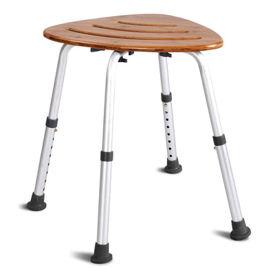 Fanshaped Bamboo Bath Seat Shower Chair - Relaxacare