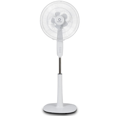 Fantask 16 Inch 3 Speed Double Blades Oscillating Pedestal Fan-White - Relaxacare
