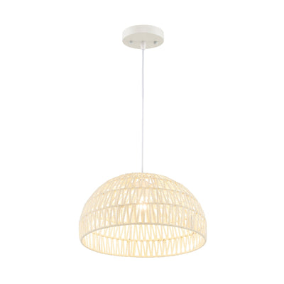 Farmhouse Rattan Pendant Lights with Adjustable Hanging Rope - Relaxacare