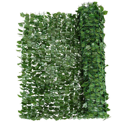 Faux Ivy Leaf Decorative Privacy Fence-59 x 118 Inch - Relaxacare