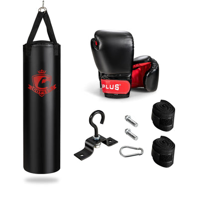 Filled Punching Bag Set with Boxing Gloves- 63 lbs - Relaxacare