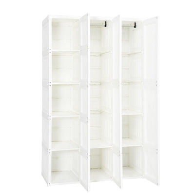 Foldable Armoire Wardrobe Closet with 8/10/12 Cubes - Relaxacare