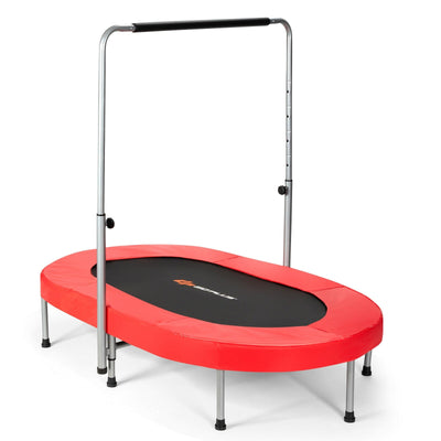 Foldable Double Mini Kids Fitness Rebounder Trampoline-Red - Relaxacare