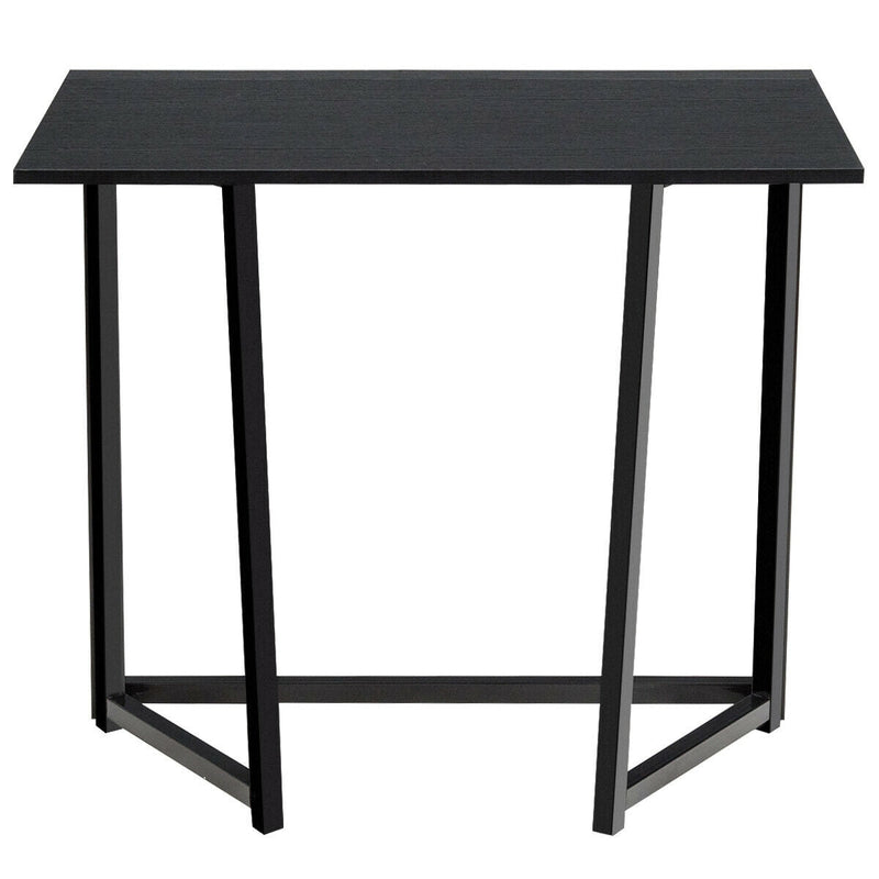 Foldable Home and Office Computer Desk-Black - Relaxacare