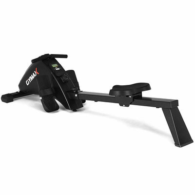 Foldable Magnetic Quiet Operated Fitness Rowing Machine with 10 Level Adjustable Resistance - Relaxacare