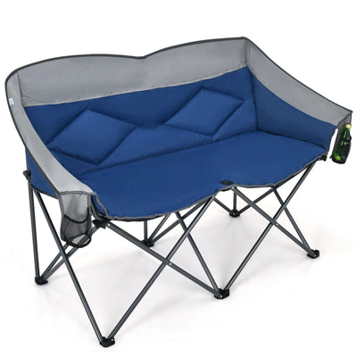 Folding Camping Chair with Bags and Padded Backrest - Relaxacare