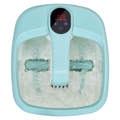 Folding Foot Massager with Digital Adjustable Temperature Control-Green - Relaxacare