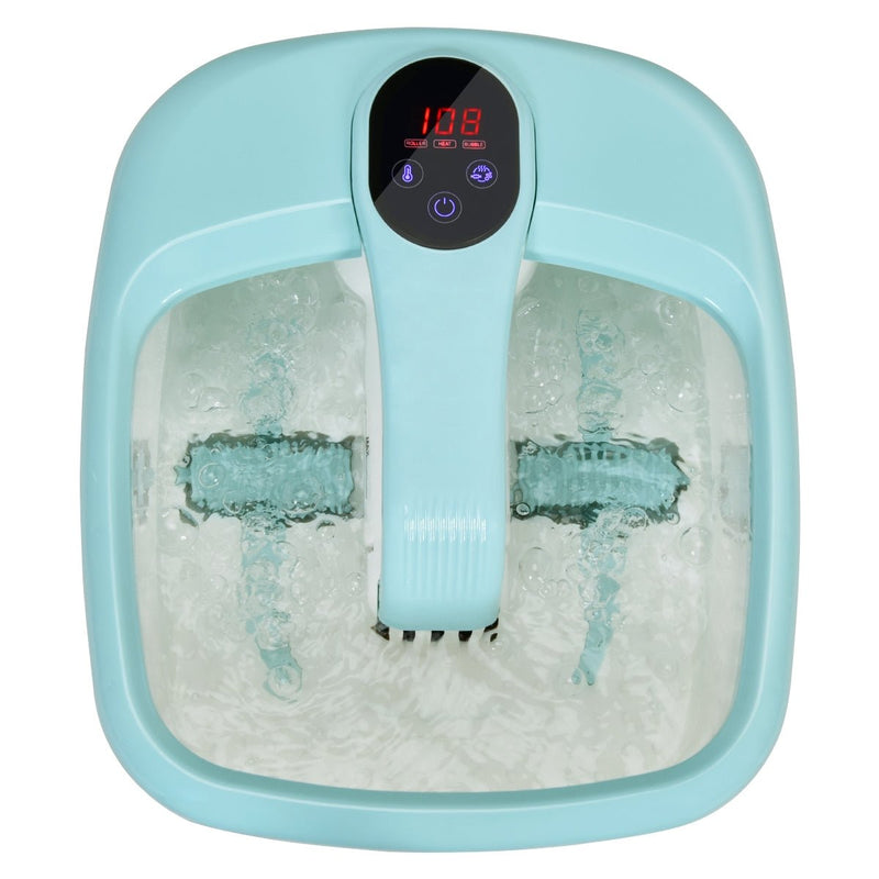 Folding Foot Massager with Digital Adjustable Temperature Control-Green - Relaxacare
