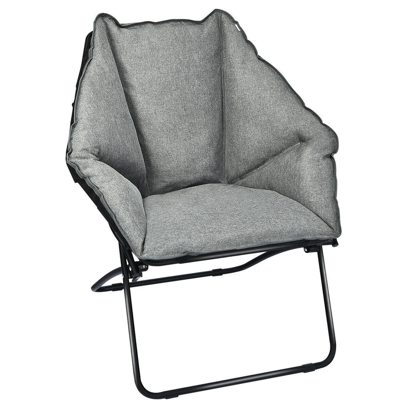 Folding Saucer Padded Chair Soft Wide Seat - Relaxacare