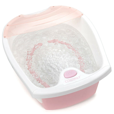 Foot Spa Bath with Bubble Massage-Pink - Relaxacare