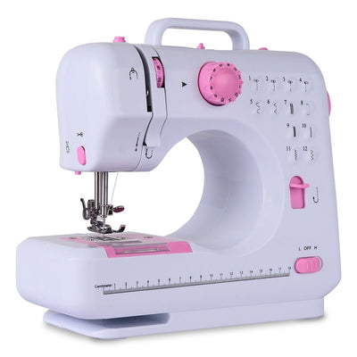 Free-Arm Crafting Mending Sewing Machine with 12 Built-in Stitched - Relaxacare