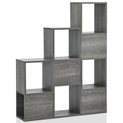 Freestanding Display Shelf for Living Room-Gray - Relaxacare