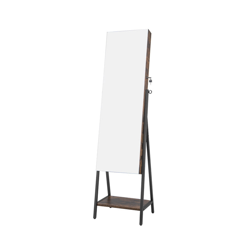 Freestanding Jewelry Cabinet with Full-Length Mirror - Relaxacare