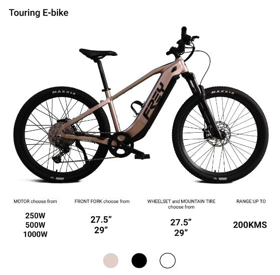 Frey Bike - Touring E-Bike - Bafang Rear Hub Motor - Range Up To 200kms - Relaxacare