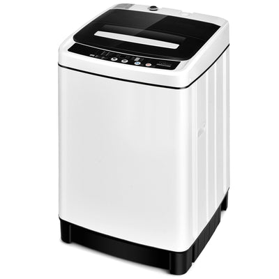 Full-Automatic Washing Machine 1.5 Cu.Ft 11 LBS Washer and Dryer-White - Relaxacare