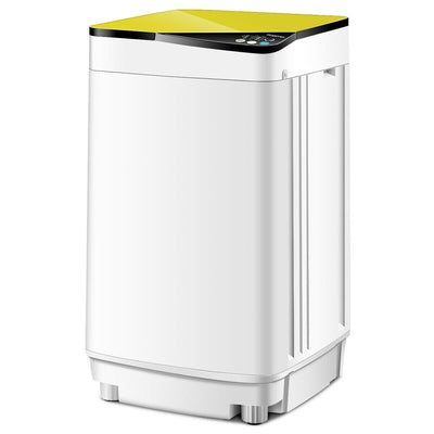 Full-automatic Washing Machine 7.7 lbs Washer / Spinner Germicidal-Yellow - Relaxacare