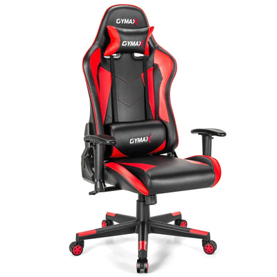 Gaming Chair Adjustable Swivel Racing Style Computer Office Chair-Red - Relaxacare