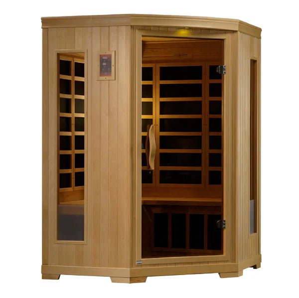 GDI-3356-01 Low EMF Far Infrared Sauna, Corner Unit Torino Edition - Relaxacare