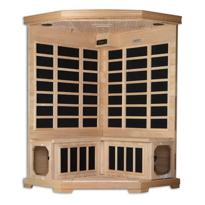 GDI-3356-01 Low EMF Far Infrared Sauna, Corner Unit Torino Edition - Relaxacare