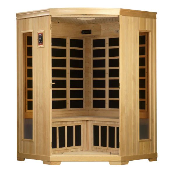 GDI-3356-01 Low EMF Far Infrared Sauna, Corner Unit Torino Edition - Relaxacare
