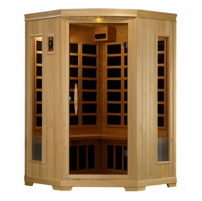 GDI-3356-01 Low EMF Far Infrared Sauna, Corner Unit Torino Edition - Relaxacare