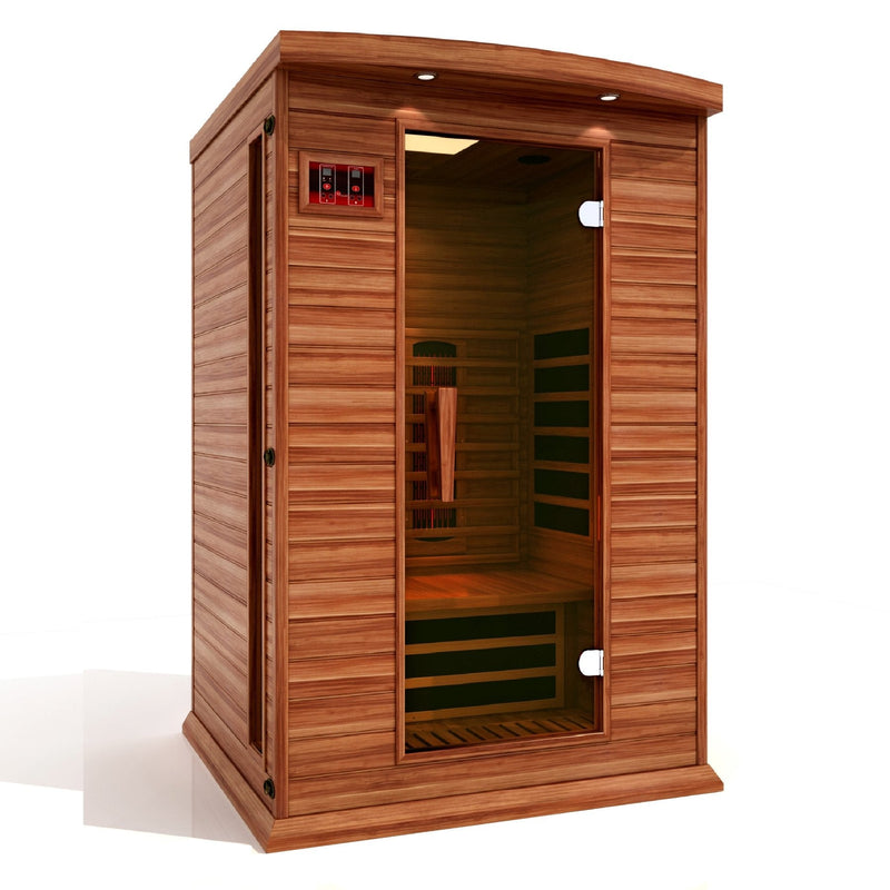 GDI - Maxxus Sauna - Full Spectrum Near Zero EMF - MX-M206-01-FS CED Red Cedar - Relaxacare