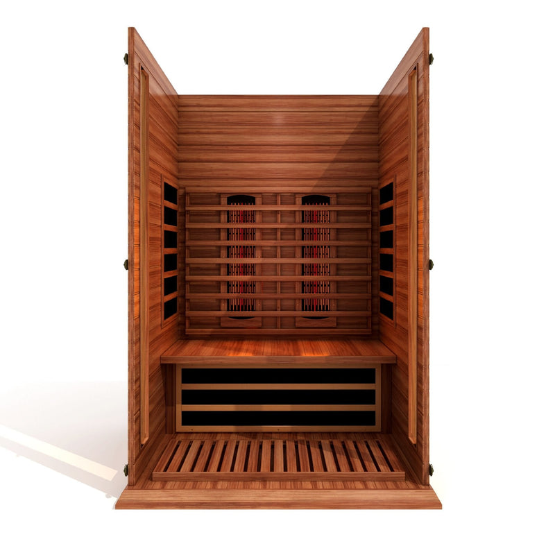 GDI - Maxxus Sauna - Full Spectrum Near Zero EMF - MX-M206-01-FS CED Red Cedar - Relaxacare