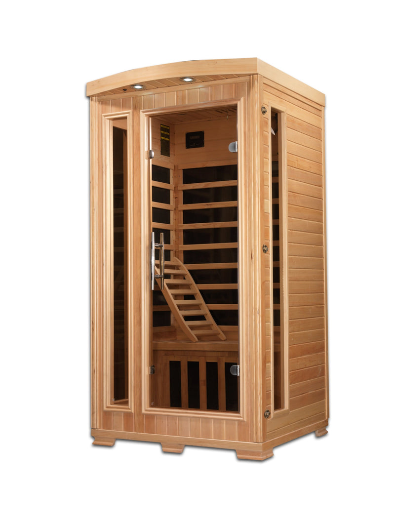 GDI-Premium Series-1-2 Person Carbon Panel Sauna With Chromotherapy (Madison) P6-H106-01 - Relaxacare