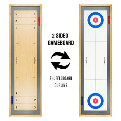 GoSports-Shuffleboard and Curling 2-in-1 Board Game - Relaxacare