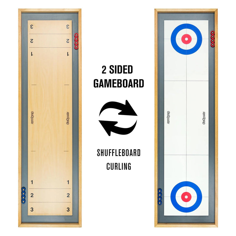 GoSports-Shuffleboard and Curling 2-in-1 Board Game - Relaxacare
