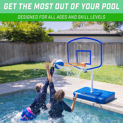 GoSports-Splash Hoop Elite Pool Basketball Blue - Relaxacare