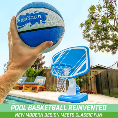 GoSports-Splash Hoop Pro Pool Basketball Blue - Relaxacare