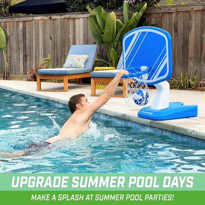 GoSports-Splash Hoop Pro Pool Basketball Blue - Relaxacare