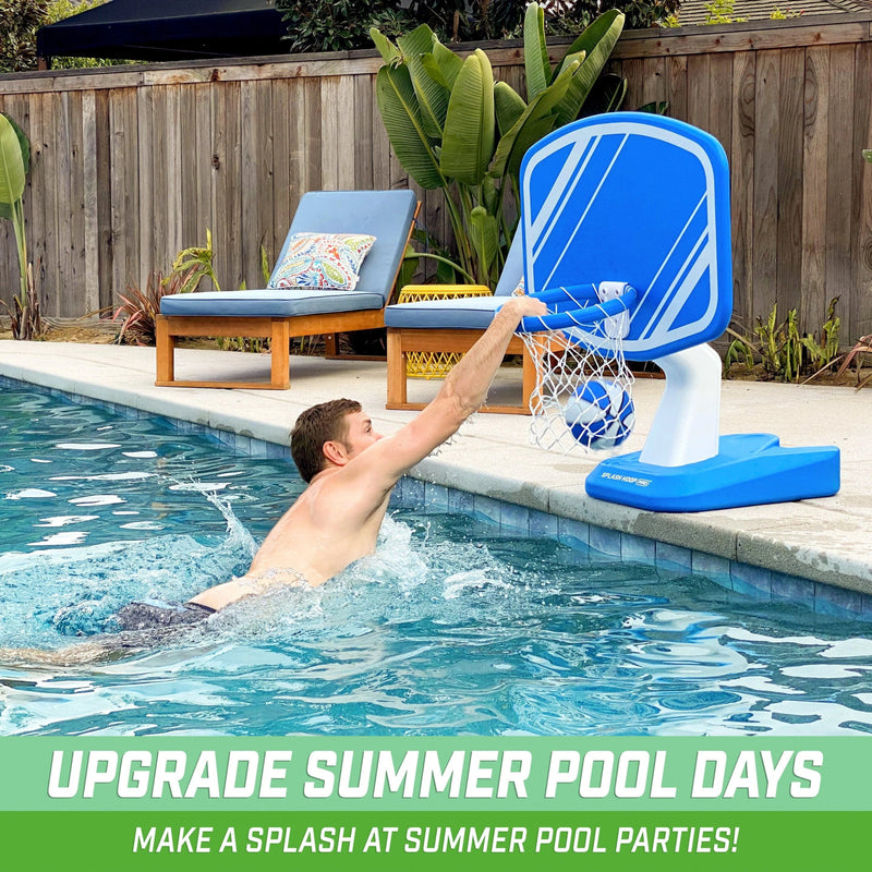 GoSports-Splash Hoop Pro Pool Basketball Blue - Relaxacare